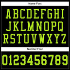 Custom Black Neon Green Mesh Authentic Football Jersey photo 3