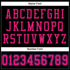 Custom Black Hot Pink-Purple Mesh Authentic Football Jersey photo 3