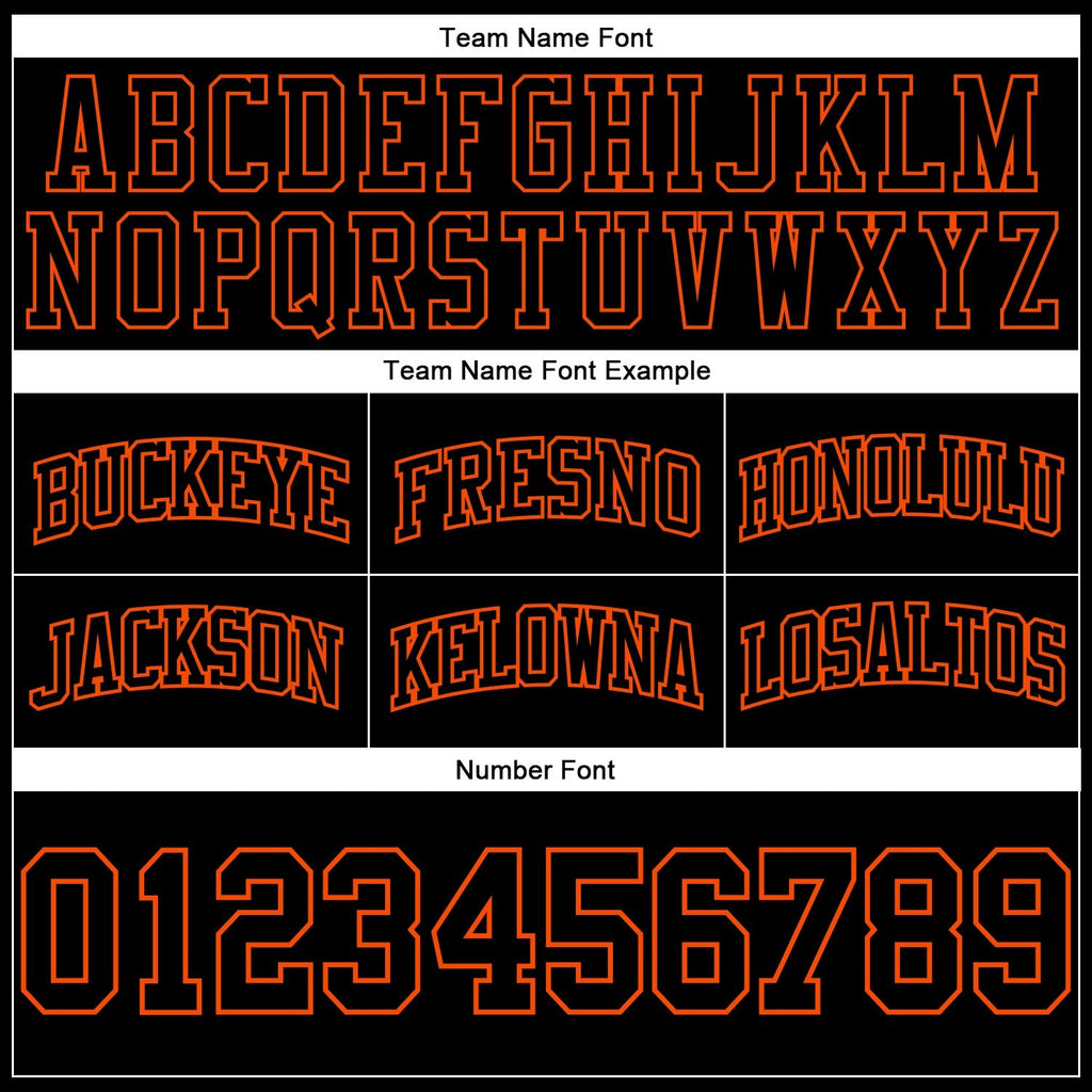 Custom Black Black-Orange Authentic Throwback Basketball Shorts photo 2