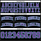 Custom Black Purple-Teal Authentic Throwback Basketball Shorts photo 2