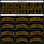 Custom Black Gold Pinstripe Black-Gold Authentic Basketball Jersey photo 2
