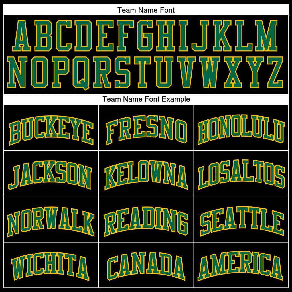 Custom Black Gold Pinstripe Kelly Green-Gold Authentic Basketball Jersey photo 2