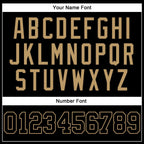 Custom Black Old Gold Pinstripe Black-Old Gold Authentic Basketball Jersey photo 3