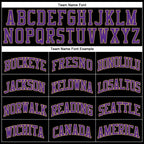 Custom Black Old Gold Pinstripe Purple-Old Gold Authentic Basketball Jersey photo 2