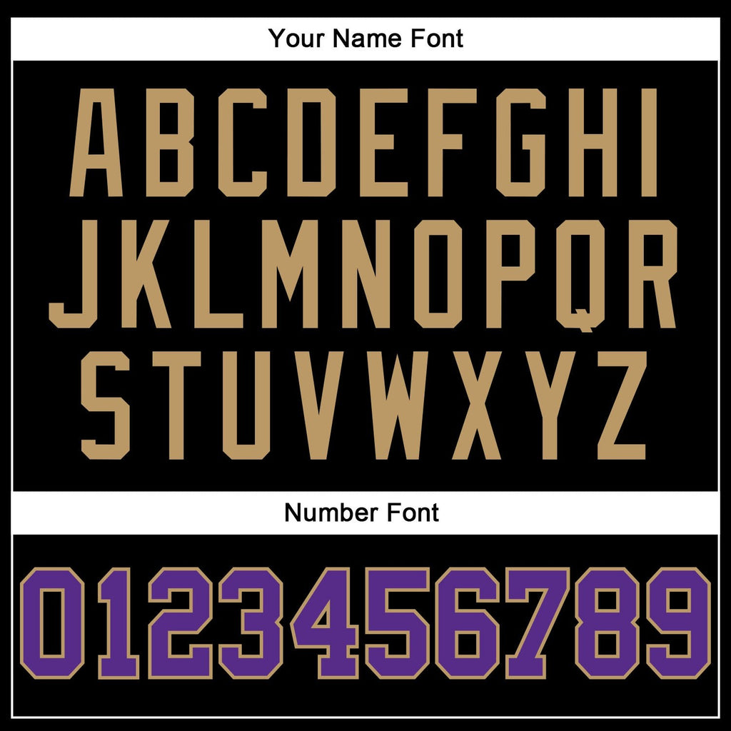 Custom Black Old Gold Pinstripe Purple-Old Gold Authentic Basketball Jersey photo 3