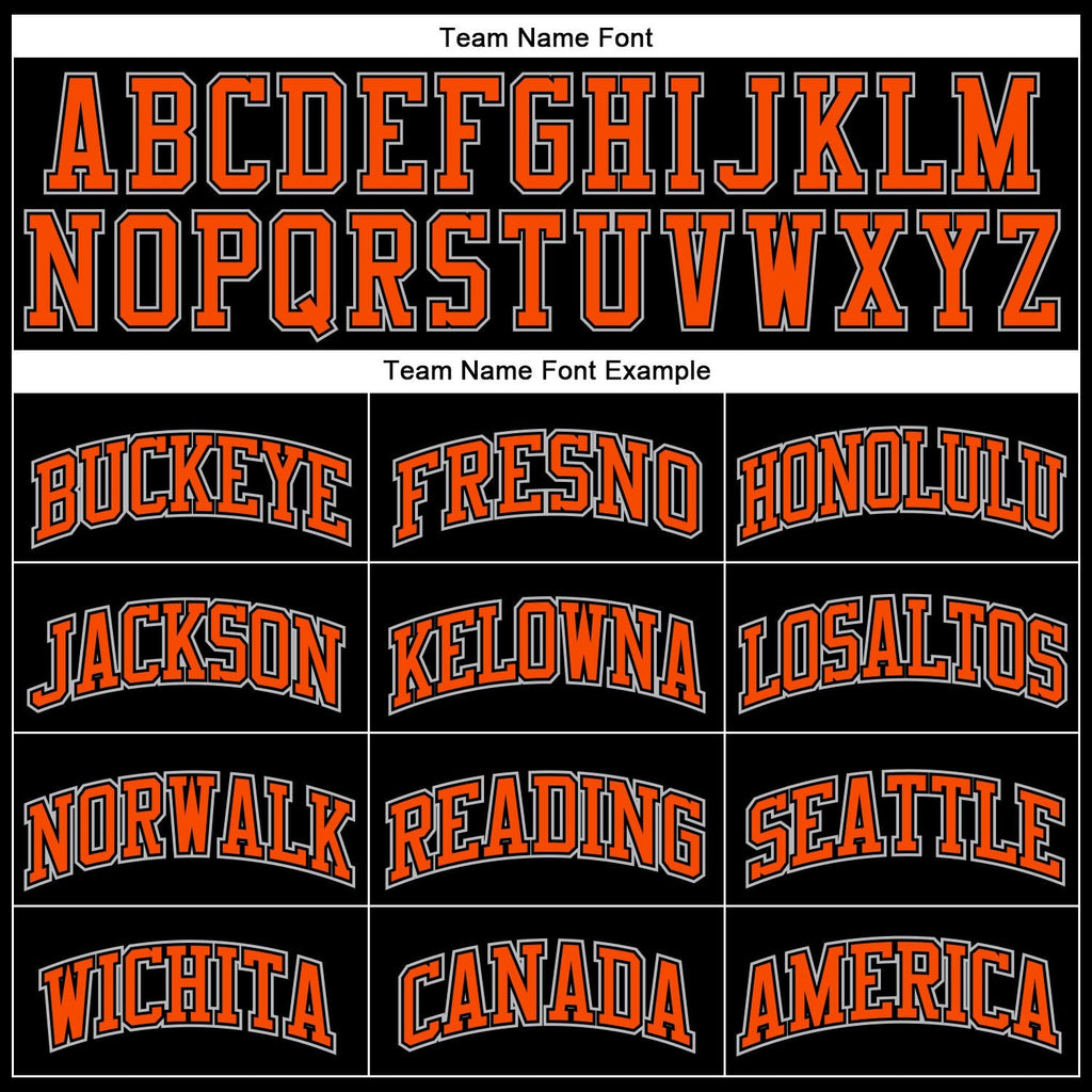 Custom Black Gray Pinstripe Orange-Gray Authentic Basketball Jersey photo 2