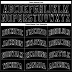 Custom Black White Pinstripe Black-White Authentic Basketball Jersey photo 3