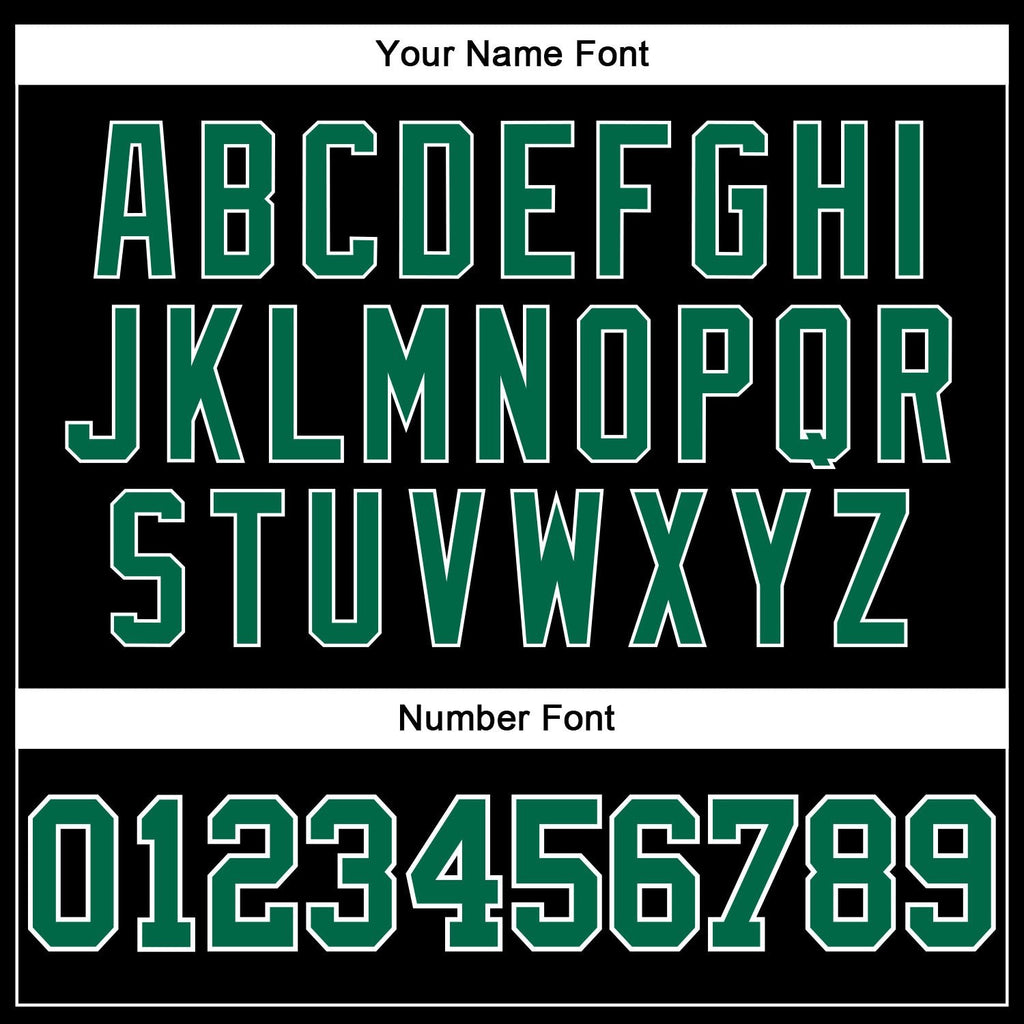 Custom Black White Pinstripe Kelly Green-White Authentic Basketball Jersey photo 3