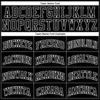 Custom Black White Authentic Throwback Basketball Jersey photo 2