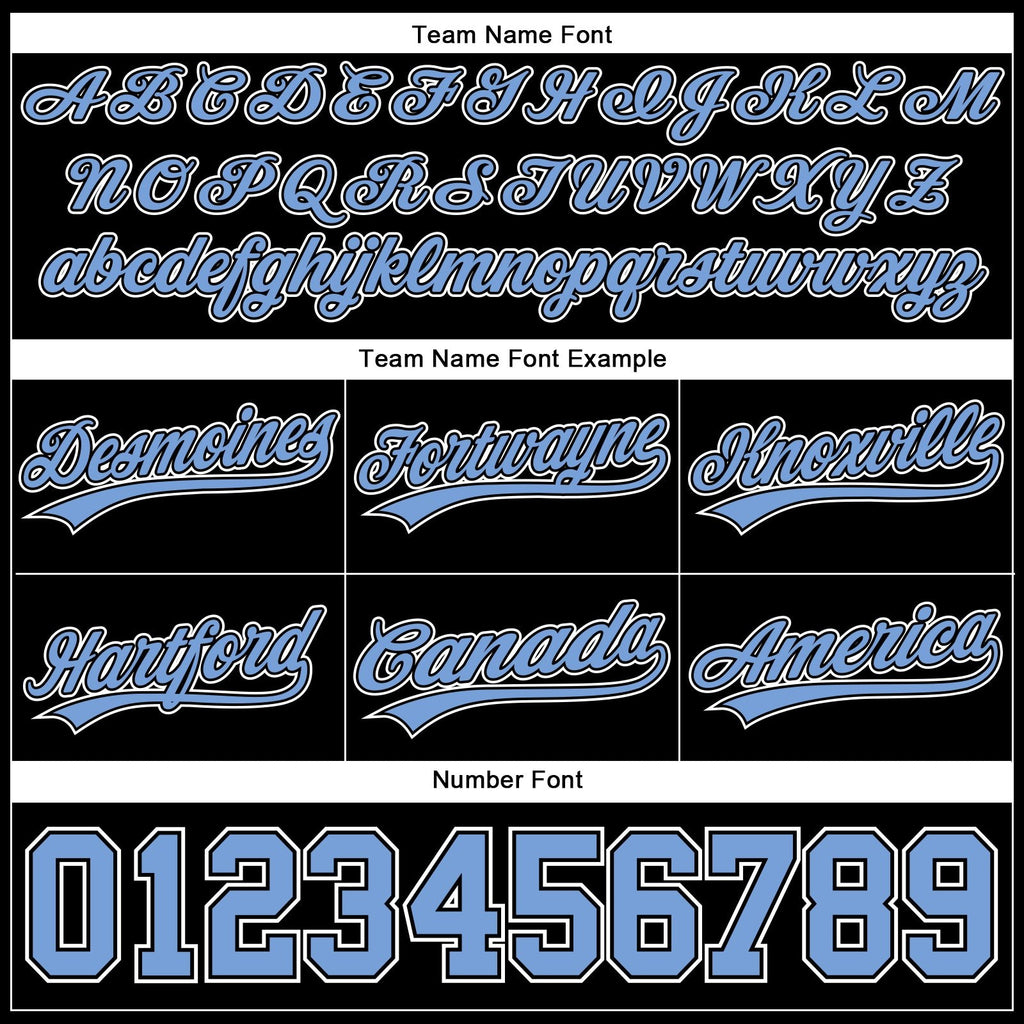 Custom Black Light Blue-White Authentic Throwback Basketball Shorts photo 2