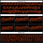 Custom Black Orange Authentic Throwback Basketball Shorts photo 2