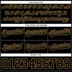 Custom Black Old Gold Authentic Throwback Basketball Shorts photo 2