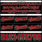 Custom Black Red-White Authentic Basketball Shorts photo 3