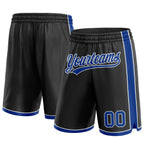 Custom Black Royal-White Authentic Basketball Shorts photo 1