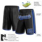 Custom Black Royal-White Authentic Basketball Shorts photo 2
