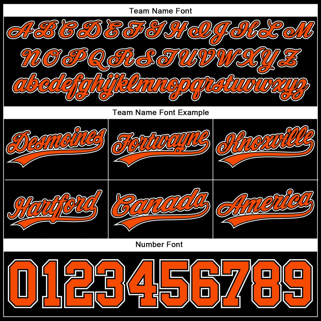 Custom Black Orange-White Authentic Basketball Shorts photo 3