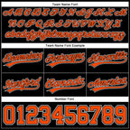 Custom Black Orange-White Authentic Basketball Shorts photo 3