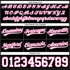 Custom Black White-Pink Authentic Basketball Shorts photo 3