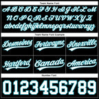 Custom Black White-Teal Authentic Basketball Shorts photo 3