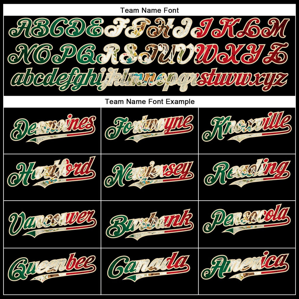 Custom Black Vintage Mexican Flag-City Cream Performance T-Shirt photo 2
