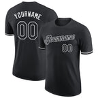 Custom Black White Performance T-Shirt photo 1