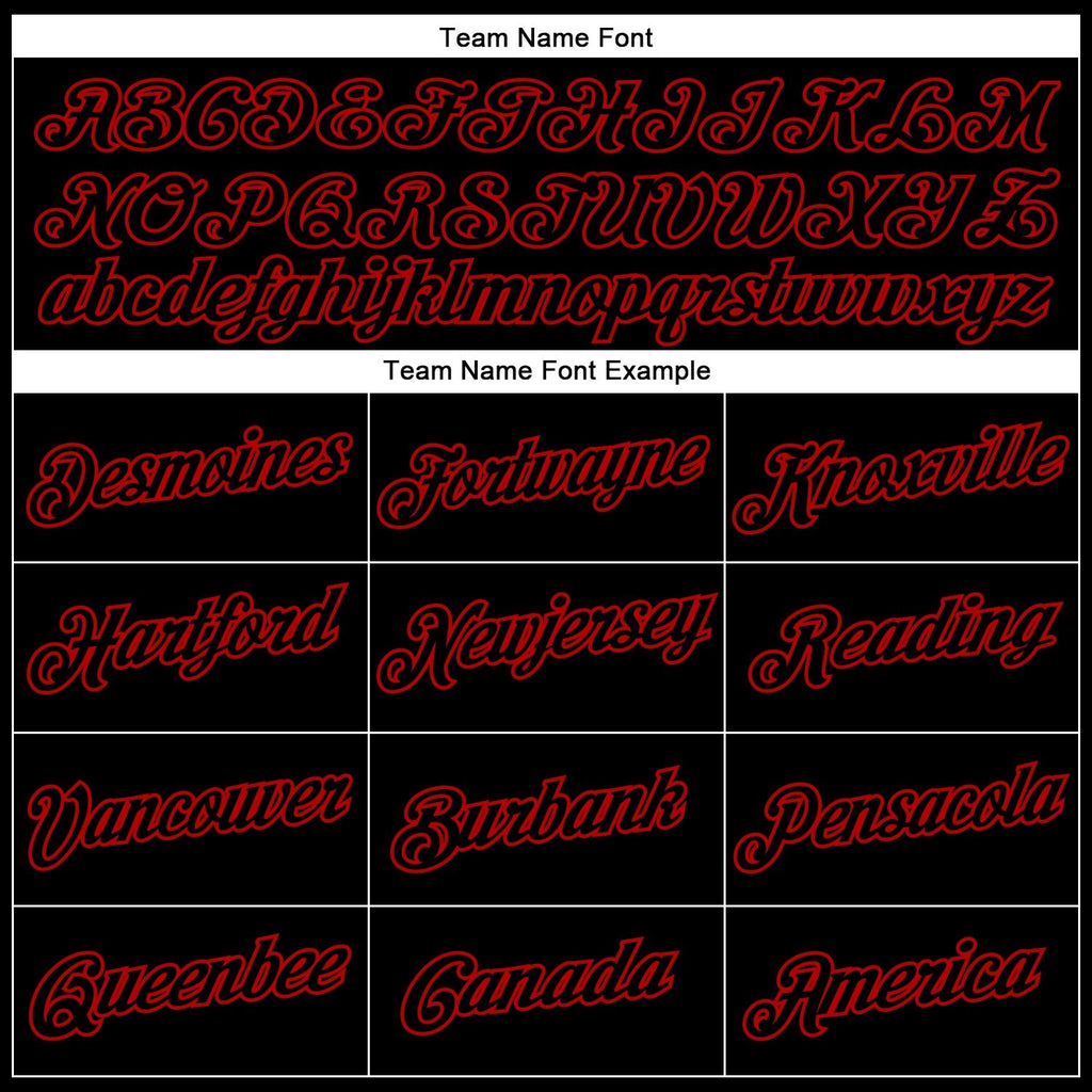 Custom Black Red Performance T-Shirt photo 2