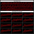 Custom Black Red Performance T-Shirt photo 2