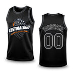 Custom Black Gray-Steel Gray Authentic Throwback Basketball Jersey