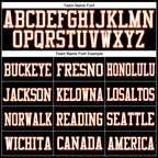 Custom Black White-Orange Mesh Authentic Football Jersey photo 2