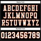Custom Black White-Orange Mesh Authentic Football Jersey photo 3