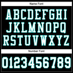 Custom Black White-Aqua Mesh Authentic Football Jersey photo 3