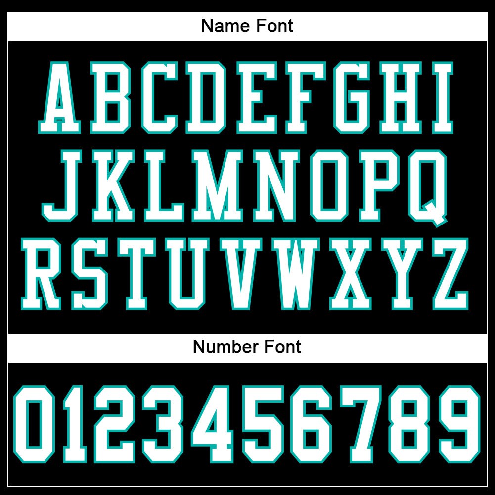 Custom Black White-Aqua Mesh Authentic Football Jersey photo 3