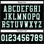 Custom Black White-Kelly Green Mesh Authentic Football Jersey photo 3