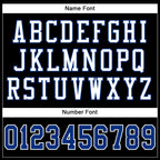Custom Black Royal-White Mesh Authentic Football Jersey photo 3