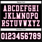 Custom Black White-Pink Mesh Authentic Football Jersey photo 3
