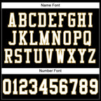 Custom Black White-Old Gold Mesh Authentic Football Jersey photo 3
