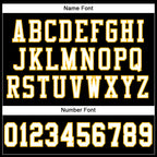 Custom Black White-Gold Mesh Authentic Football Jersey photo 3