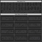 Custom Black Steel Gray Mesh Authentic Football Jersey photo 2