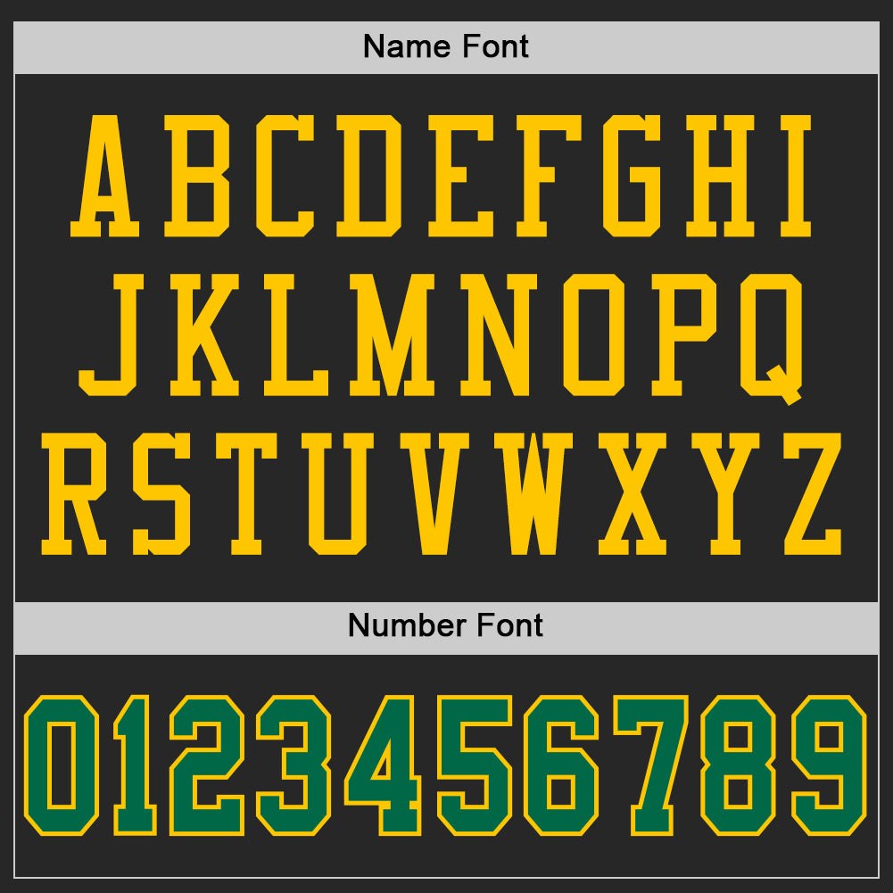 Custom Black Kelly Green-Yellow Mesh Authentic Football Jersey photo 3