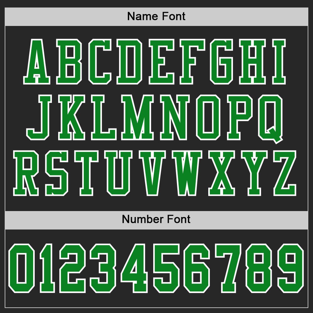 Custom Black Grass Green-Old Gold Mesh Authentic Football Jersey photo 3