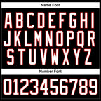 Custom Black White-Red Hockey Lace Neck Jersey photo 4
