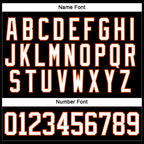 Custom Black White-Orange Hockey Lace Neck Jersey photo 4