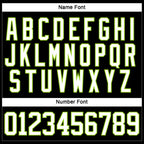 Custom Black White-Neon Green Hockey Lace Neck Jersey photo 4