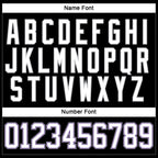 Custom Black White Purple-Gray Hockey Lace Neck Jersey photo 4