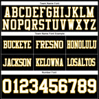 Custom Black White-Gold Authentic Football Jersey photo 4