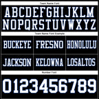 Custom Black White-Royal Authentic Football Jersey photo 3
