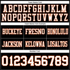 Custom Black White-Orange Authentic Football Jersey photo 3