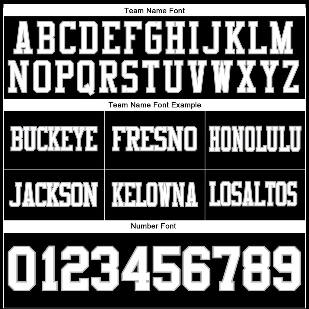 Custom Black White-Gray Authentic Football Jersey photo 3