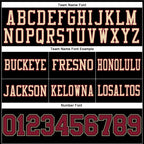 Custom Black Crimson-City Cream Authentic Football Jersey photo 3