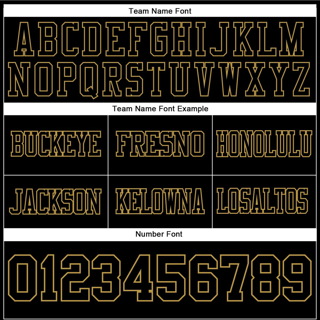 Custom Black Old Gold-Red Authentic Football Jersey photo 2